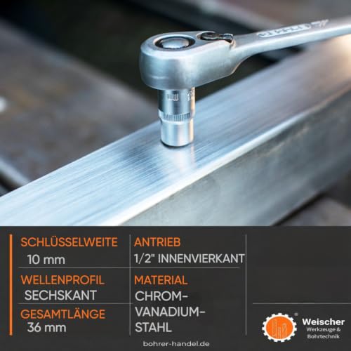 weischer-steckschl-ssel-sw-10-mm-1-2-zoll-wellenprofil image 4