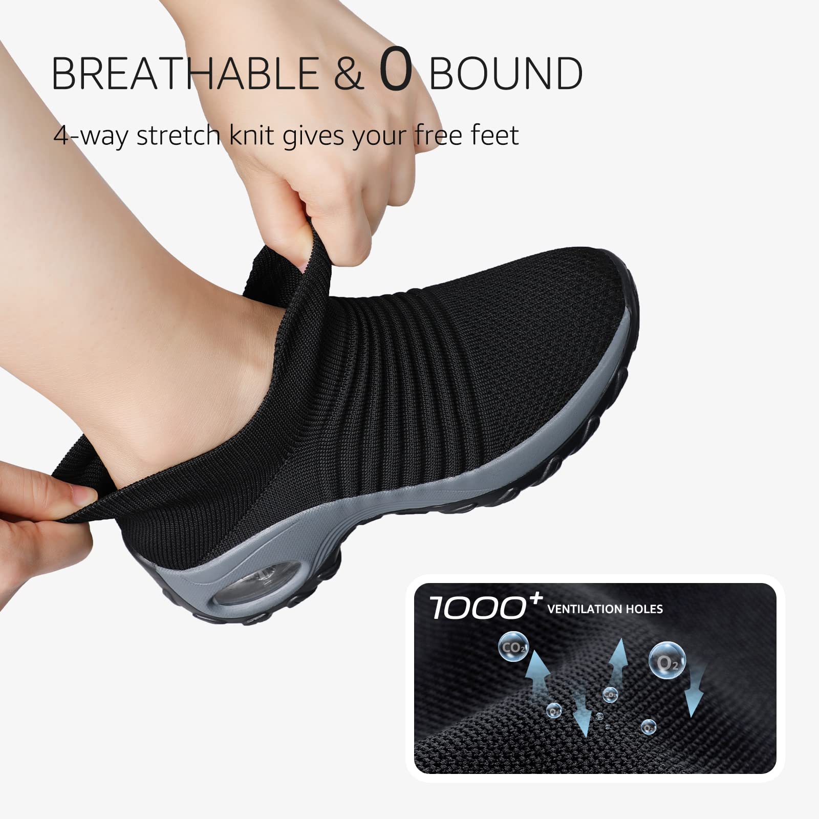 hkr-women-s-sneakers-sneaker-schwarz-39-eu-memory-foam image 7