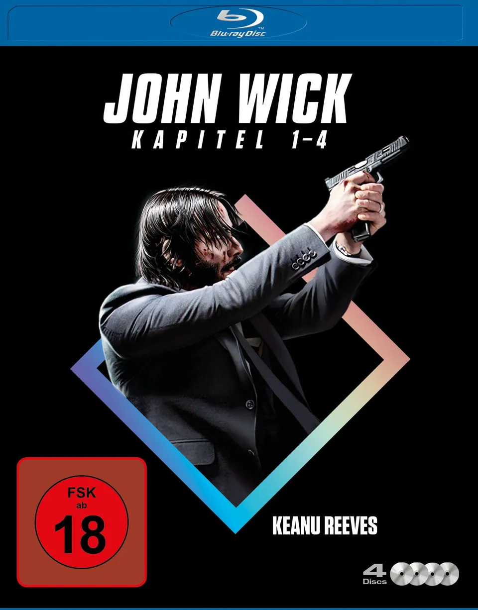 leonine-john-wick-kapitel-1-4-blu-ray-komplettbox image 1