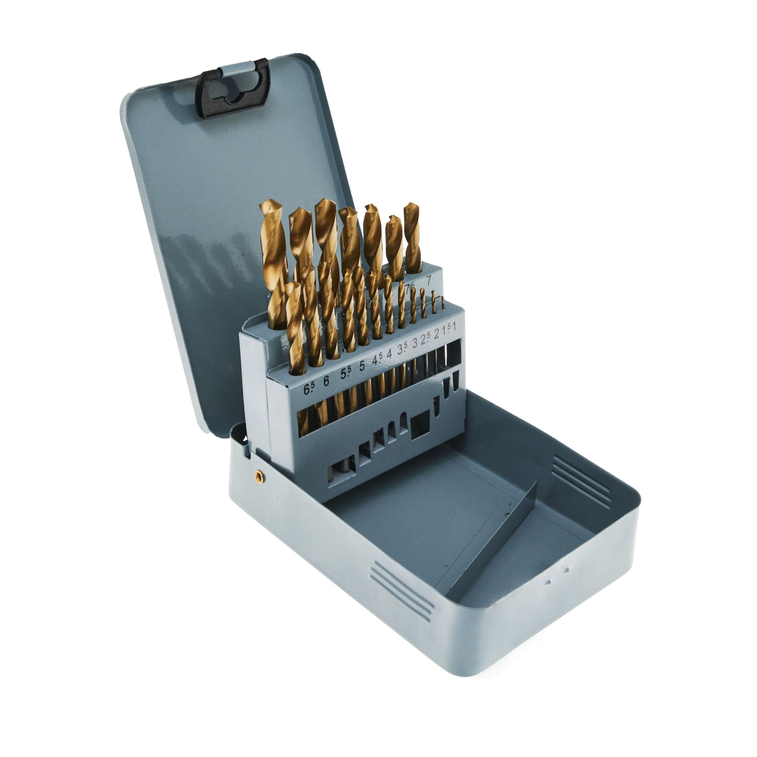 weischer-bohrer-hss-metallbohrer-set-1-10-mm-19-teilig-tin image 1
