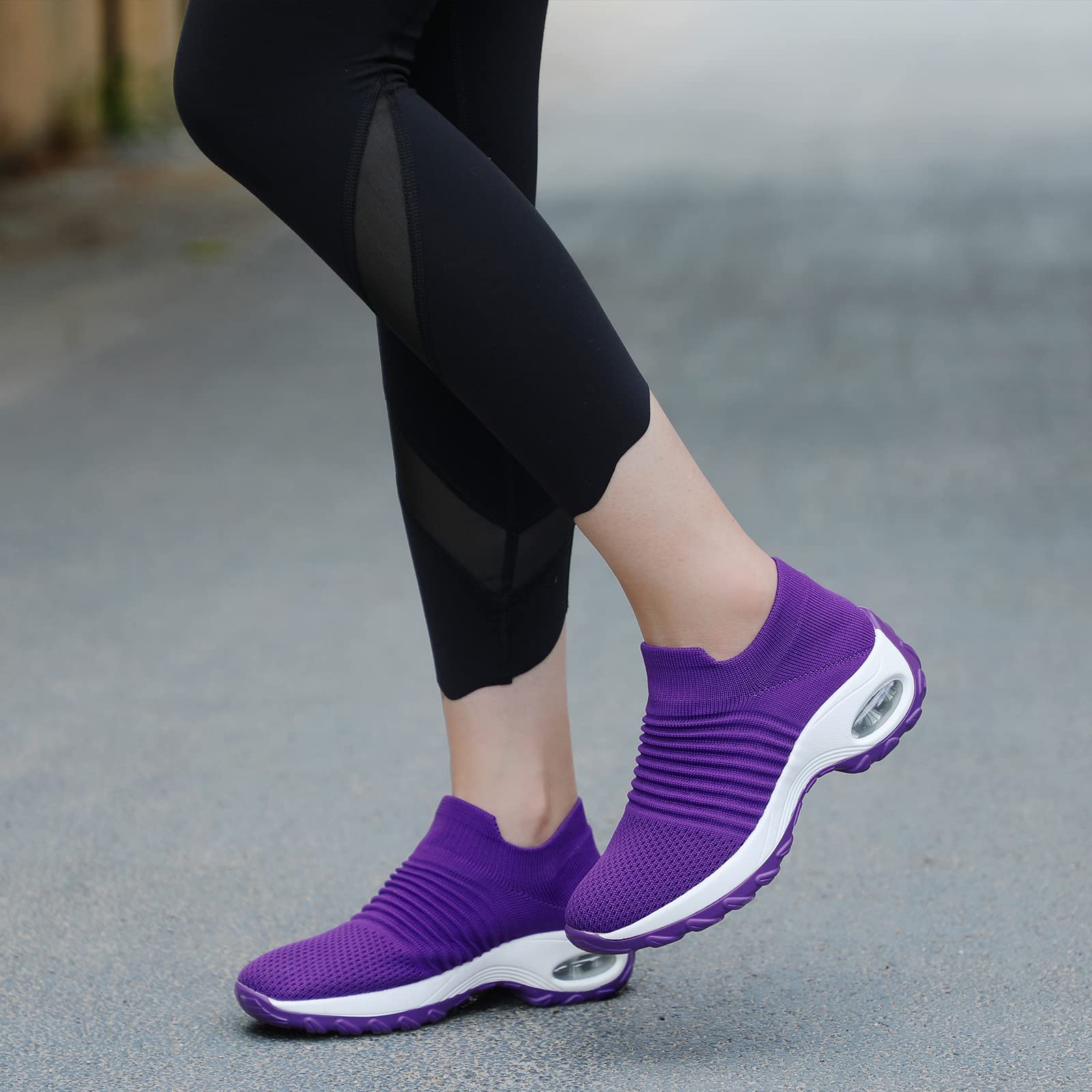hkr-sneaker-damen-slip-on-violett-35-memory-foam image 2