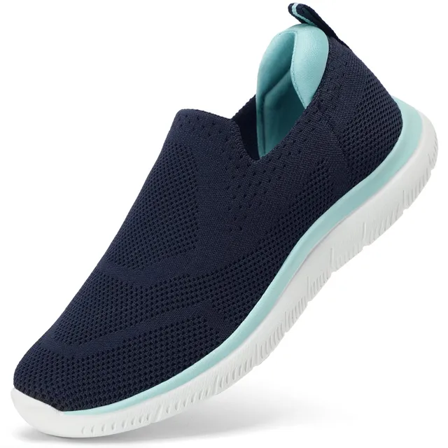 hkr-women-s-sneakers-slip-on-sportschuhe-39-marineblau-atmungsaktiv image 1