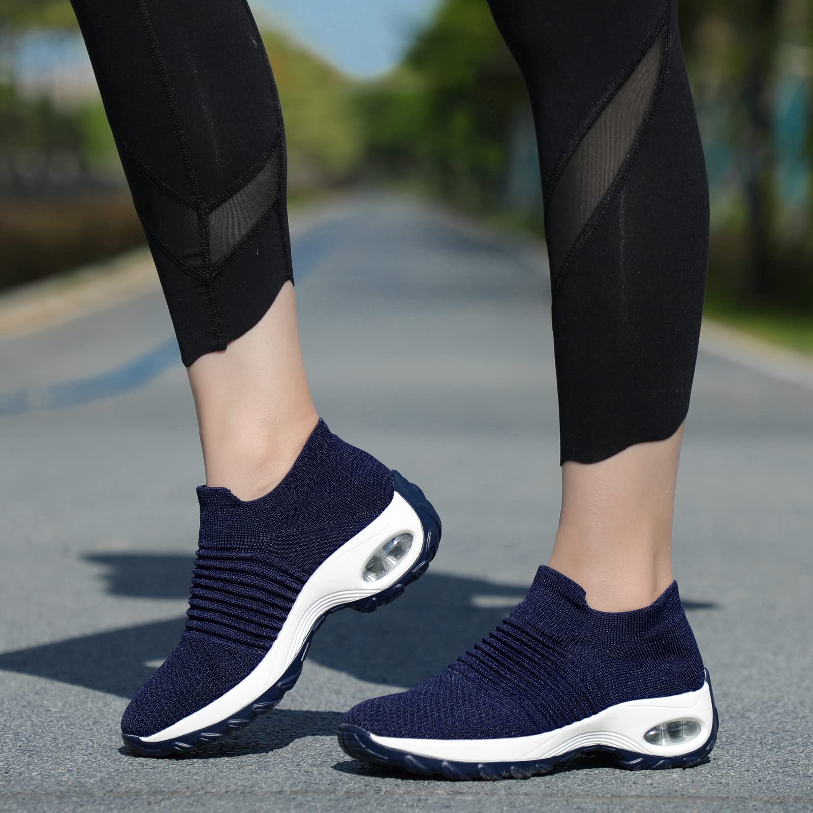 hkr-women-s-sneakers-damen-sneaker-memory-foam-dunkelblau-35 image 2