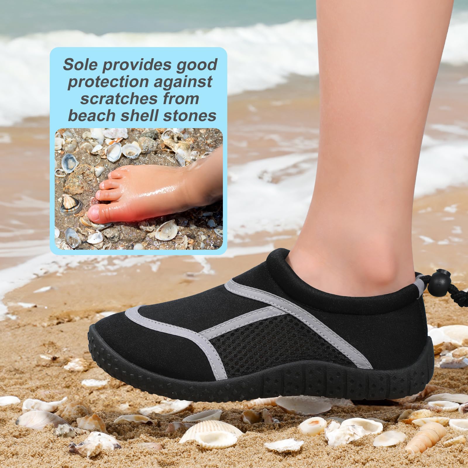 hkr-kiner-water-shoes-kinder-badeschuhe-schwarz-grau image 4