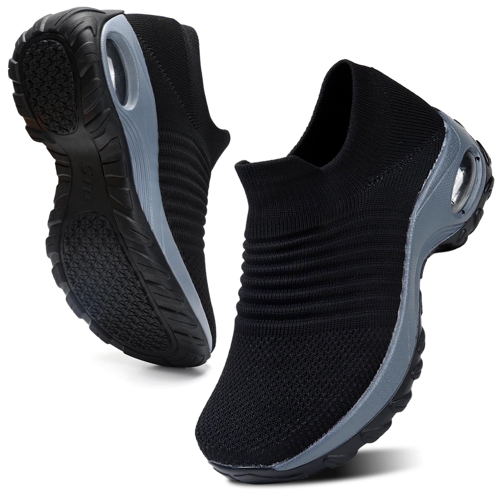 hkr-women-s-sneakers-sneaker-schwarz-39-eu-memory-foam image 1