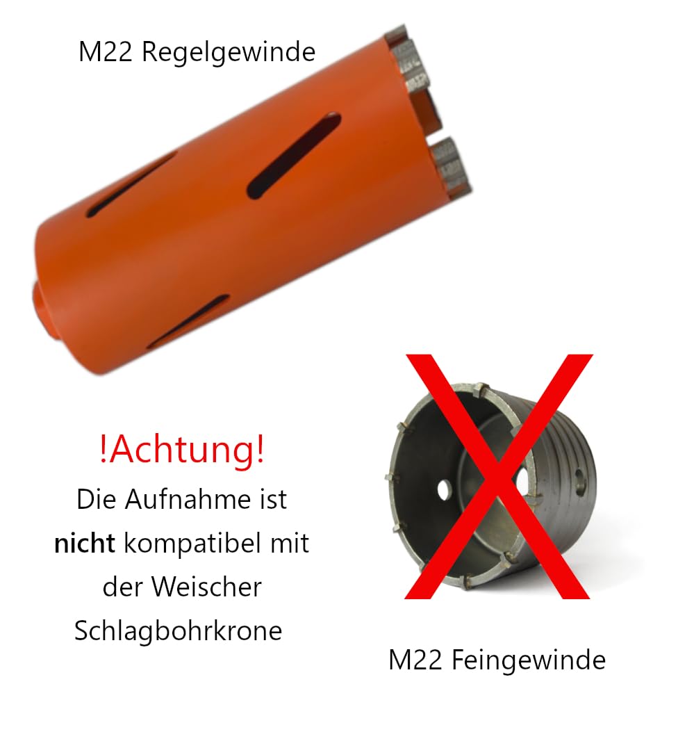 weischer-sds-plus-verl-ngerung-350mm-bohrkronen-m22 image 2