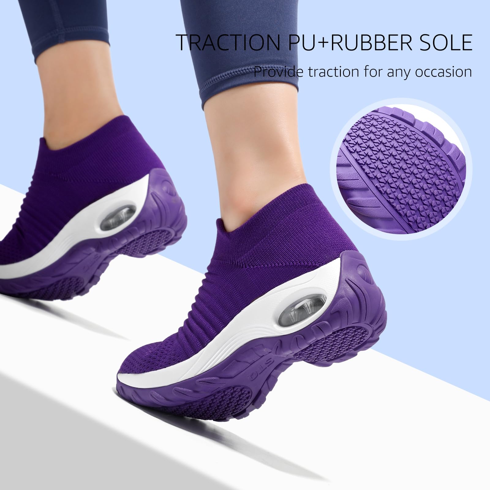 hkr-sneaker-damen-slip-on-violett-35-memory-foam image 4