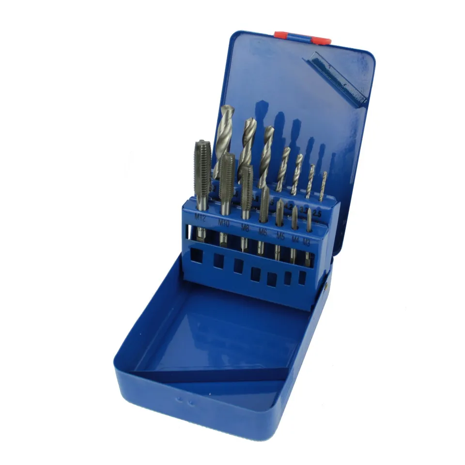 weischer-hss-gewindeschneider-spiralbohrer-set-m3-m12-14-tlg image 1
