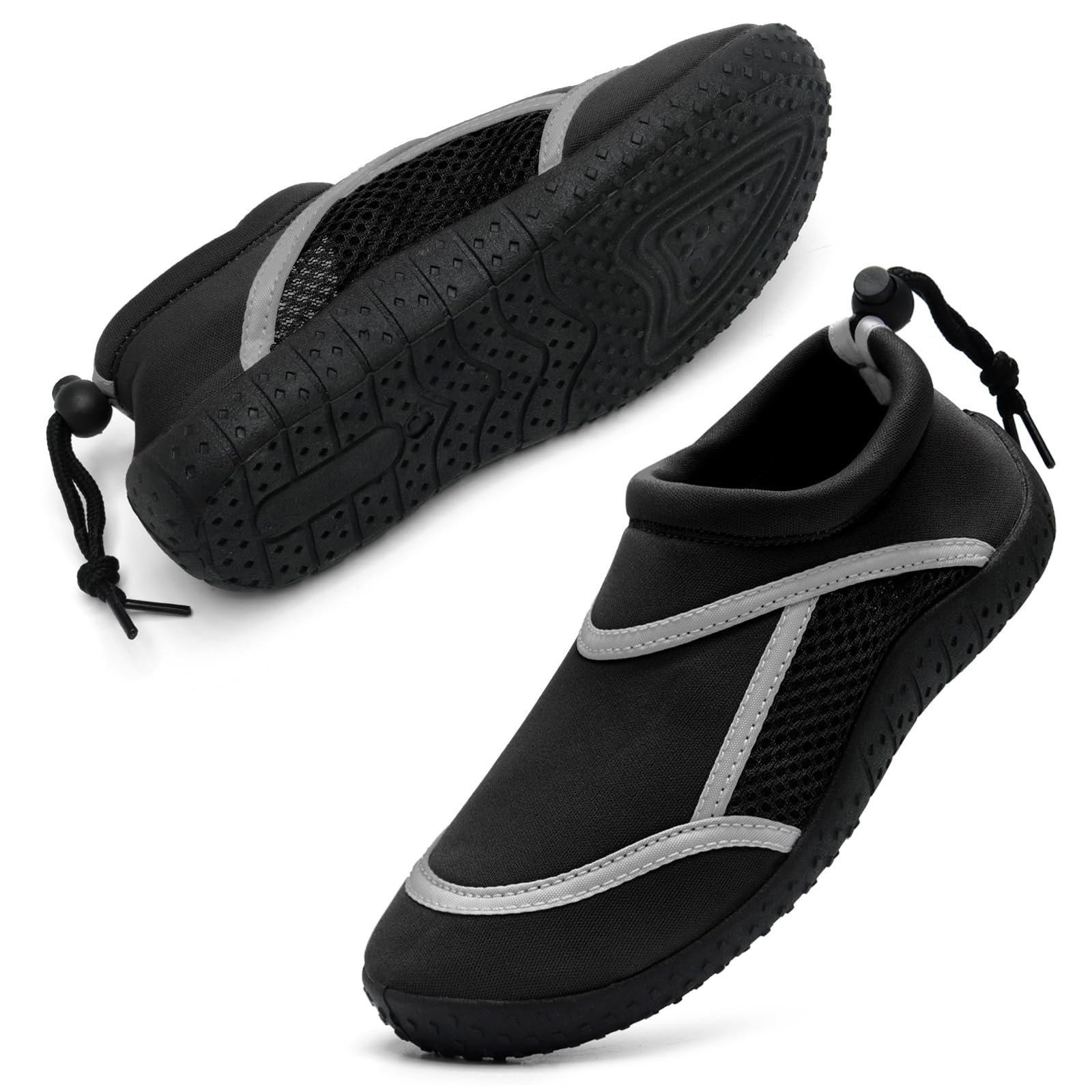 hkr-kiner-water-shoes-kinder-badeschuhe-schwarz-grau image 1
