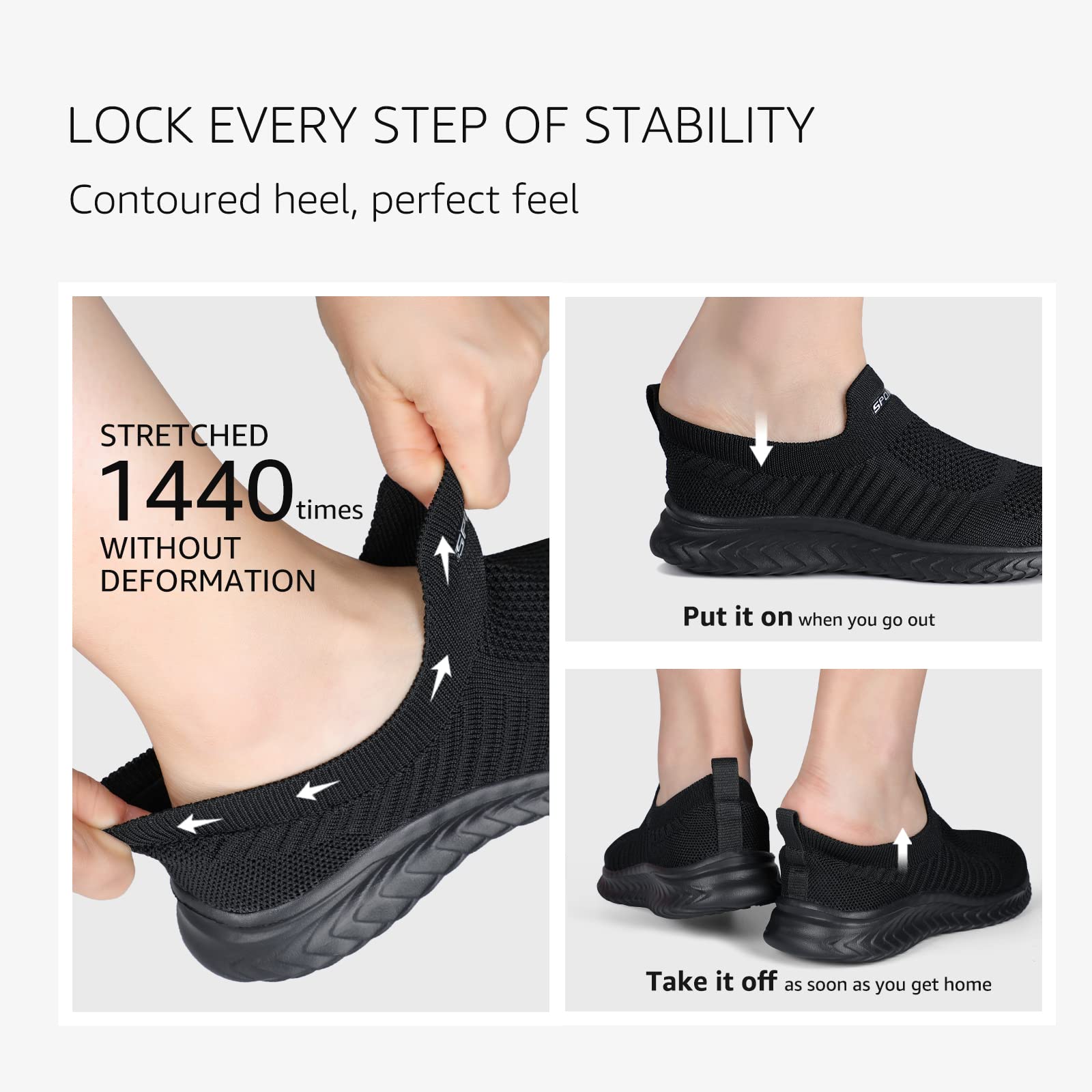 hkr-damen-slip-on-sneaker-sportschuhe-atmungsaktiv-schwarz image 4
